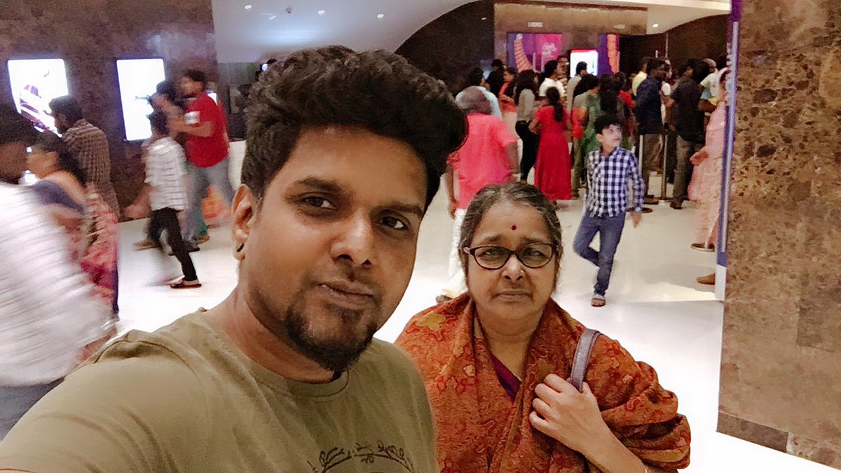 Me and Mom @darbar_movie. Loved seeing #thalaivar @rajinikanth on screen. Amazed by his charisma at this age... can't believe he's 70! 

#Darbar #DarbarPongal #Rajinified #Rajinikanth