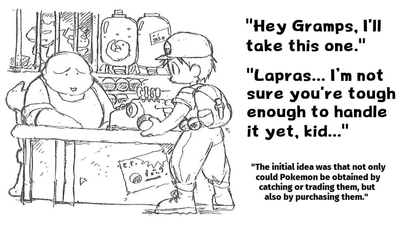 Dr Lava Pokemon Concept Art Translated This 1990 Concept Art Depicting A Pokemon Shop Comes From The Days When Pokemon Was Still Called Capumon Capsule Monsters It Was Published In