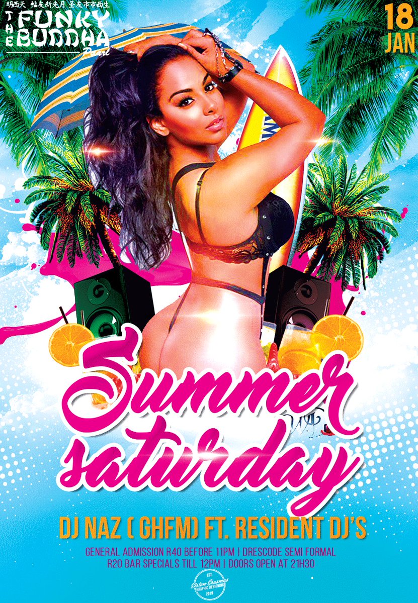 *Funky Buddha Paarl* - we are where the party's @ *Yours in LIVE entertainment.* *Funky Buddha Paarl* | *Summer Splash Paarl*

#WhereFriendsHangOut
#TFBPaarl
#TFBfam