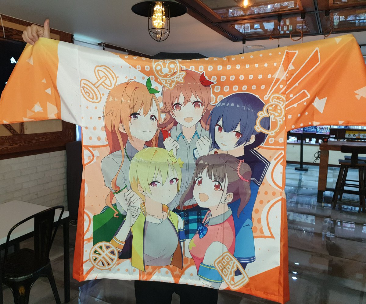 Rin5_Waffle's tweet photo. 放課後クライマックスガールズ (放クラ )法被実物の写真です。
興味がある方々のたくさんの参加お待ちしております。 
詳細は下記urlをご参考してください。
https://t.co/4QRbnznlNm https://t.co/xpR5ztzL7z