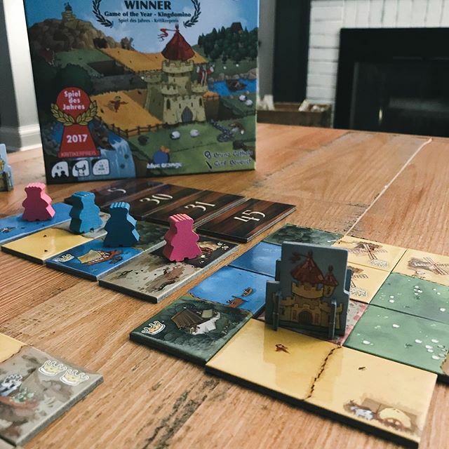 game_milwaukee's tweet photo. Dominos are a staple in the #gaming world. #Kingdomino is an exciting take on the classic - build your our kingdom with matching terrain! #gamenight #mke #milwaukee https://t.co/6riqAEixZd https://t.co/nk7YDY6lVp