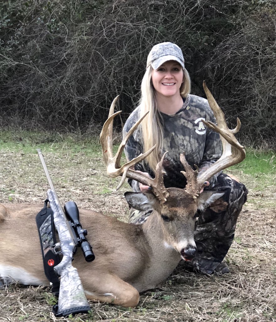 Congratulations to Jennifer Wilson on harvesting a great trophy buck this morning with us at Stone Creek Preserve. If your interested in booking a trophy hunt with us go to our website stonecreekpreserve.com