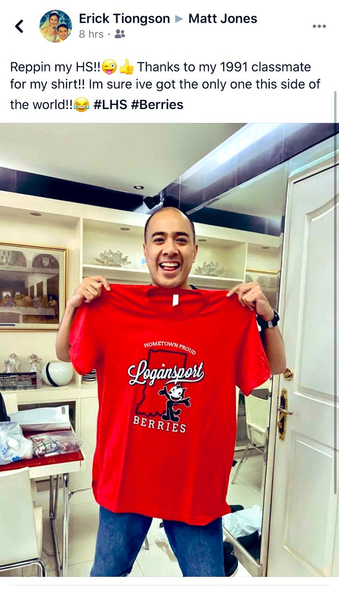 BerriesAlumni's tweet photo. 91’ classmate, Dr. Erick Tiongson, showing his Berry Pride all the way in Manila, Philippines. 🔴⚫️ #AlwaysABerry https://t.co/KV8QaFeCcj