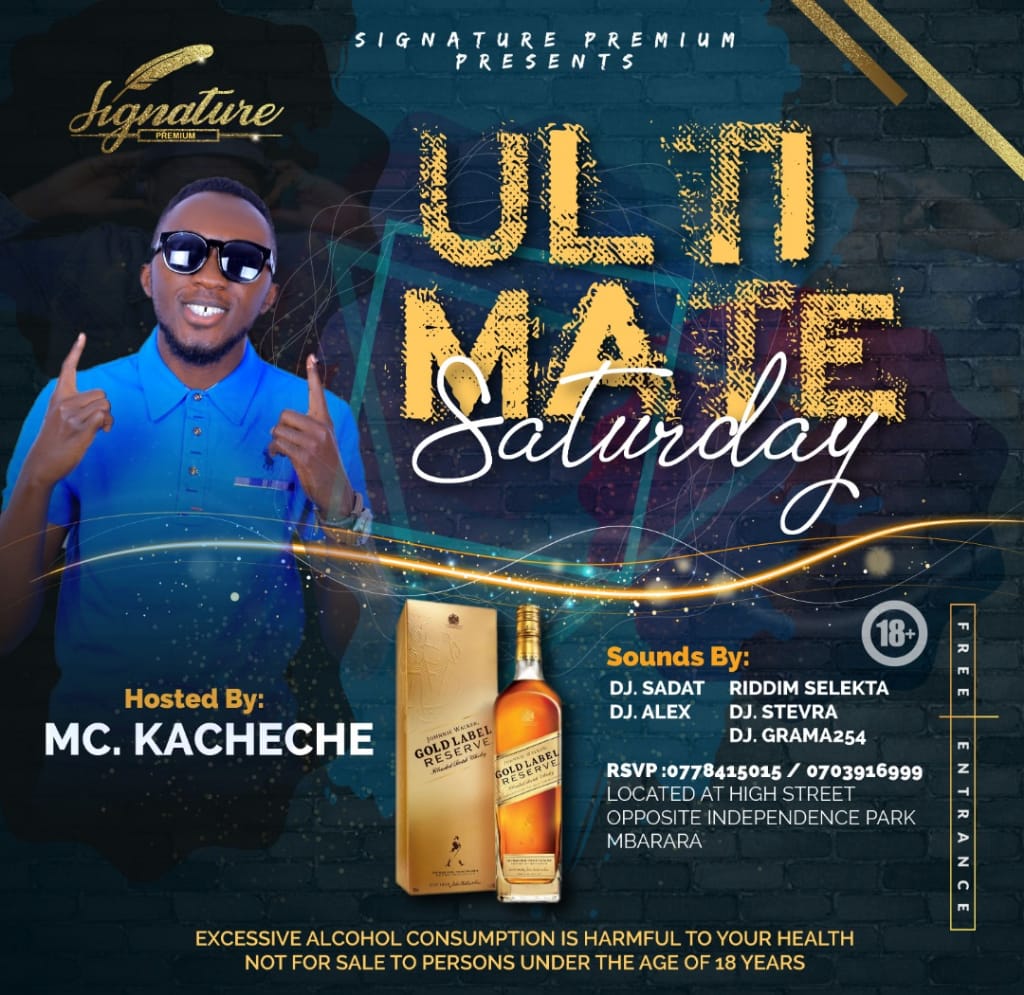 Mc_Kacheche's tweet photo. Hello party people.
Let's hit the dance floor tonight at @SignaturePre_Ug
#UltimateSaturday https://t.co/Zii1nD8xQB