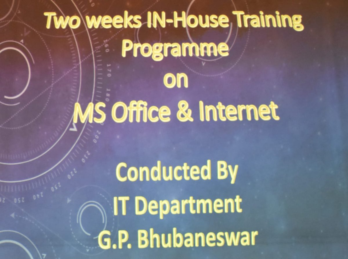 gpbbsr2017's tweet photo. In house program on MS Office n internet for faculties n staff conducted by IT dept. of GP Bhubaneswar.. All were happy to get such an opportunity n looking forward to get more such opportunities https://t.co/j5bjl63FJP