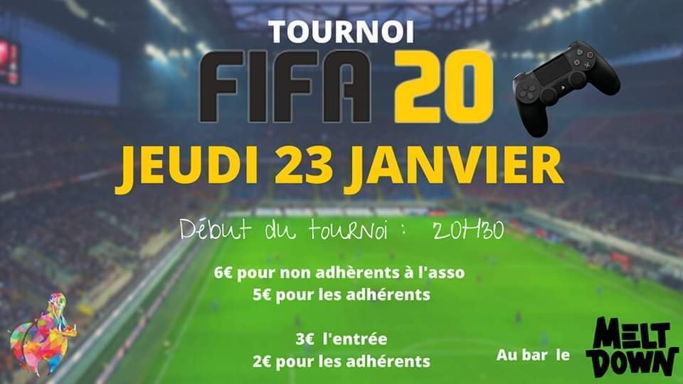 MeltdownNancy's tweet photo. L'association humanitaire @AmisGens organise un tournoi FIFA au Melt' jeudi prochain ! ⚽️

Pour le plaisir du jeu et pour la bonne cause, inscrivez-vous et venez passer une bonne soirée ! 🤗

https://t.co/gWSNhr0eeD https://t.co/M6598EqTpP