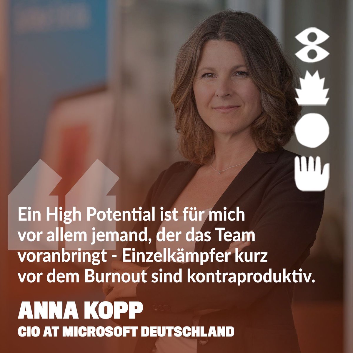 #Teamwork macht echte #HighPotentials aus - Einzelkämpfer mit #Burnout-Risko helfen wenig. 
Das Gespräch mit Anna Kopp von <a href="/MicrosoftDE/">Microsoft Germany</a> auf:
Spotify: 48f.de/344x9jB
iTunes: 48f.de/2JrxYes
Soundcloud: 48f.de/2pZ6WnA
Oder: fwrdthinkers.com