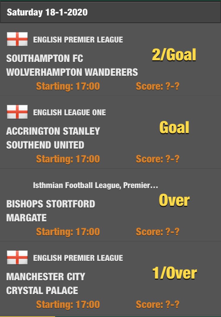 BetPredictorApp's tweet photo. Many tips for today.  Download our #app for #free now. #betting #tips #football #soccer #bettingtips #predictions #betpredictor #iOS #android #sports  #googleplay #appstore https://t.co/KigJvBVbLV