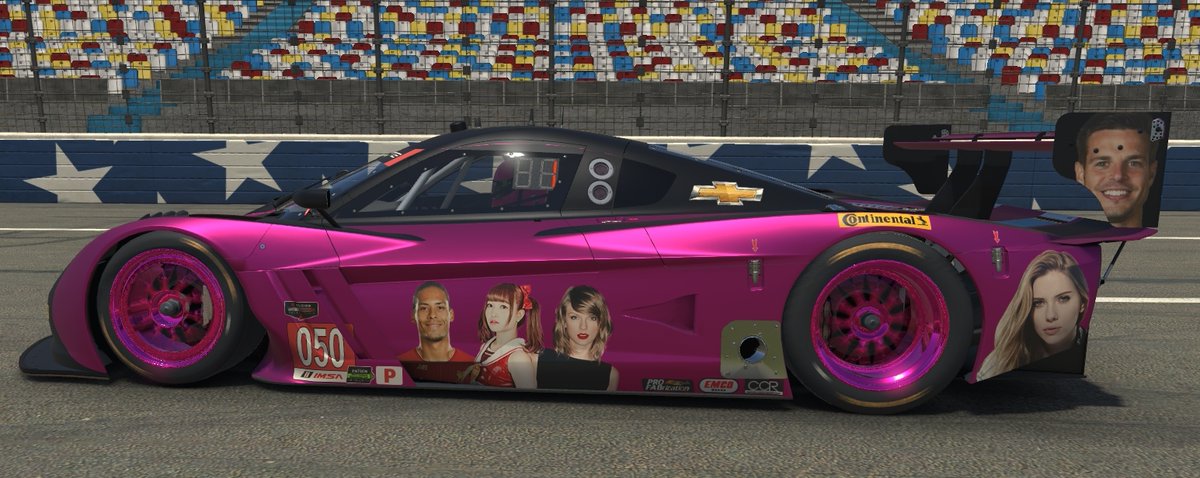 1050Racing's tweet photo. A big shout out to these real-world celebrities who supported us and asked us to return. We honor you by putting you on our car. And yes that's @michelec66 https://t.co/VG1Nd6no7T