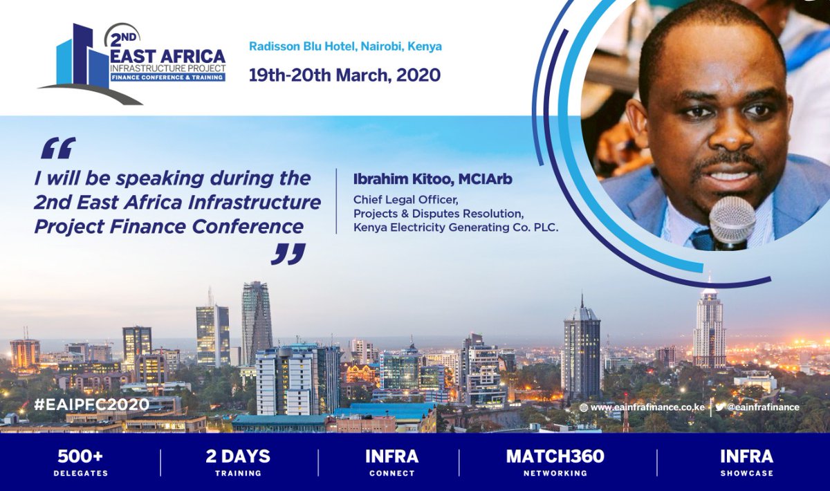 eainfrafinance's tweet photo. Honored to have Ibrahim Kitoo, as one of the Speakers of the 2nd East Africa Infrastructure Project Finance Conference. #EAIPFC2020 #InfraConnect #InfraShowcase #Energy #renewableenergy @IbrahimKitoo https://t.co/aqcUkzYvh1