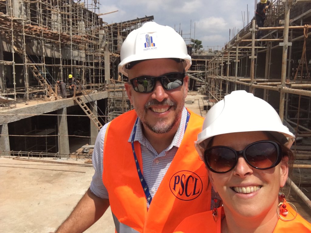 TeachSchmid's tweet photo. Amazing progress on our #MiddleSchool building project! So exciting to see vision/dream start to become reality! #ISK https://t.co/kkuIfnEtD9