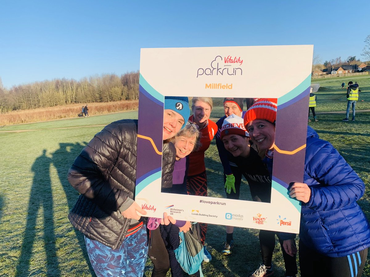 BM_gate's tweet photo. Turns out Easingwold is a bit of a chore to get to. But birthday @parkrun with cool people at #Millfieldparkrun with the bonus of ticking off my #NENDY , a ⏱ bingo and a rare ⬇️ 30 
(it’s been a while) 🏃🏻‍♀️ 
Great breakfast #Teahee too 🍳 🎂 https://t.co/suleP2InhX