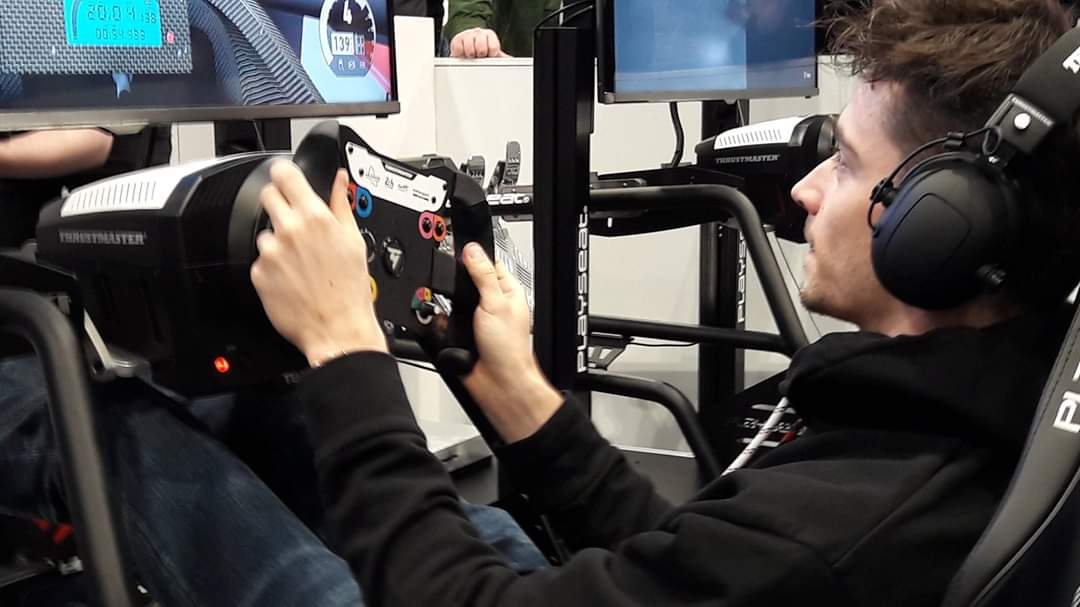 ericmindjimba's tweet photo. Autosport International 2020: enjoying the chance to have around F1 drivers Charles Leclerc and Lando Norris using our products and Lewis Hamilton's father ! https://t.co/JvqZn6iKpy