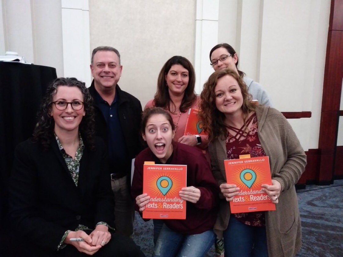 MrHarrisCCSD's tweet photo. Enjoyed some PD time with my OGES friends and adding items to my education toolbox to help students, as author/presenter Jen Serravallo shared her expertise on texts and readers. @CherokeeSchools @OGESeagles @mgrant_ils @JSerravallo https://t.co/OZJfpTtA4x