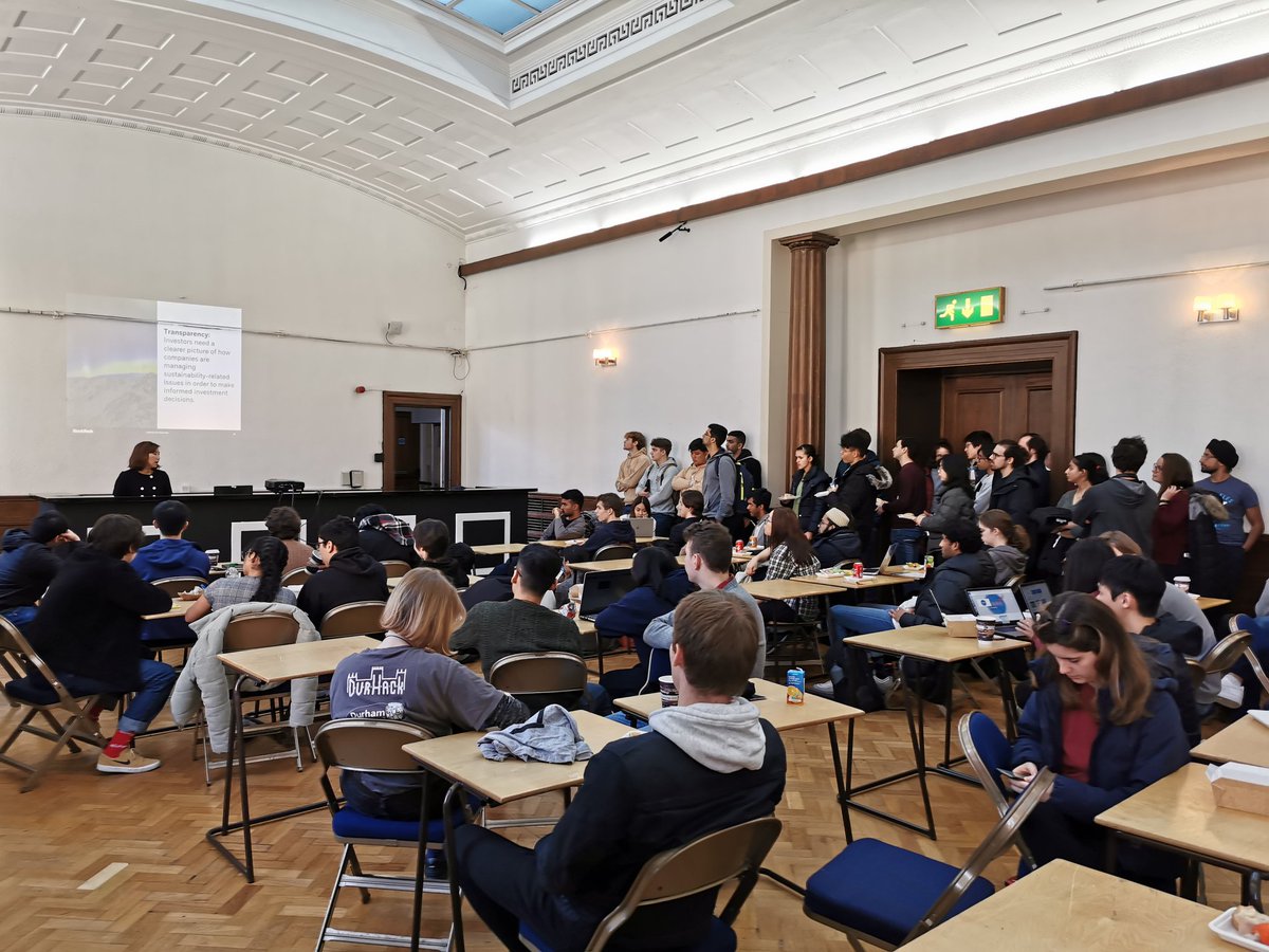 Maximilian_Ge's tweet photo. Workshops at @Hack_Cambridge kick off with @BlackRock session on Reshaping Financial Investment Industry for Climate Risk with student hackers from the UK and beyond #ClimateChange #Finance #DataScience #ML #HC101 #Cambridge @MLHacks https://t.co/wGznbUEInh