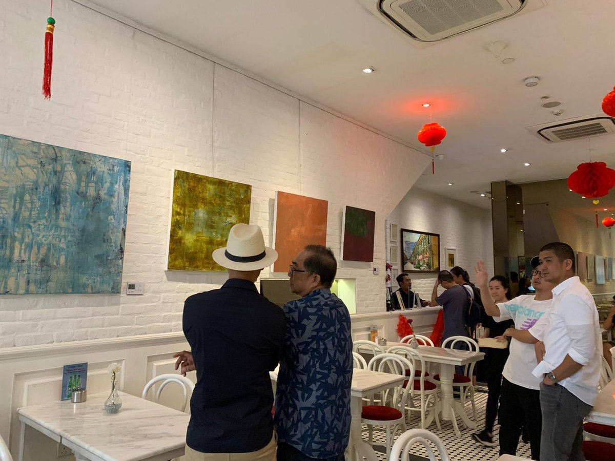 allenkoji's tweet photo. I just opened my 1st solo exhibition and I am inviting you all to see my artworks. Its my personal project and now showcasing them for everyone. All sales proceed will go to TWC2, an NGO helping migrant workers in Singapore. See you there! #singapore #sgartweek #sg #sgartweek2020 https://t.co/9XMpEHAFJM