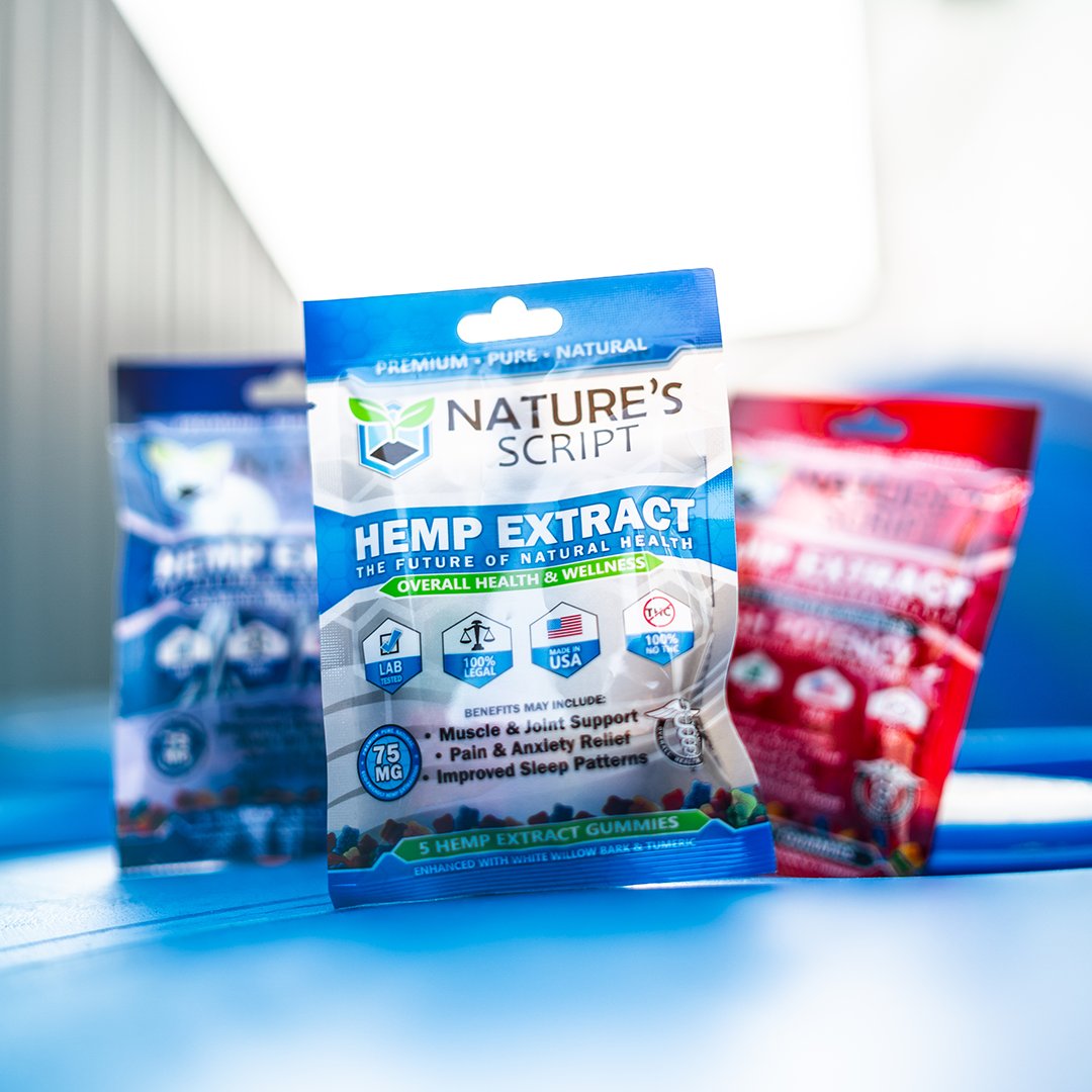 Natures_Script's tweet photo. Our Saturday spotlight profiles our best-selling CBD gummies. Original, high potency or sleep. What's your Nature's Script go to for gummies? https://t.co/LznLvuBXkd