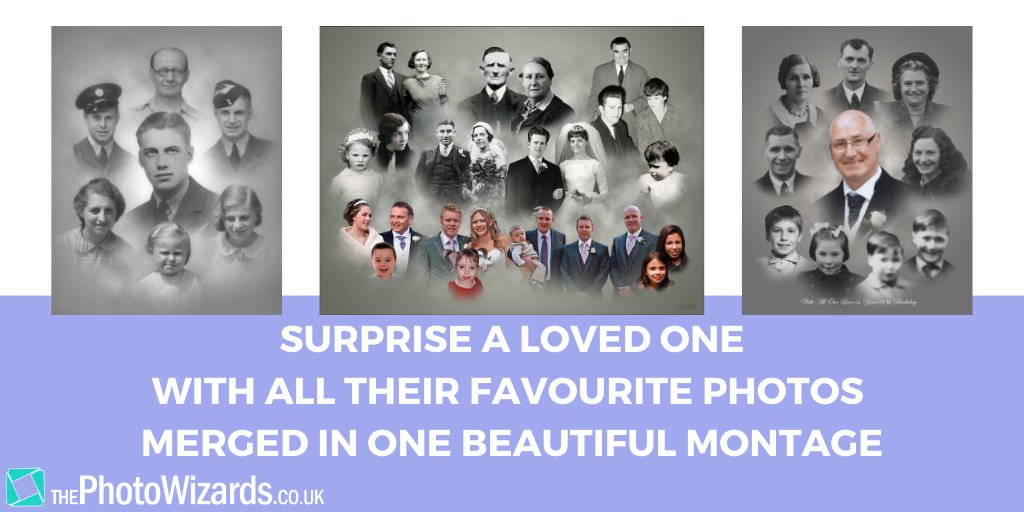 ThePhotoWizards's tweet photo. Give the perfect gift to your loved one and surprise them with all their favourite photos merged into one. 

Create a large family photo without everyone having to be in the same place to make the perfect family photo.

Order online now:
https://t.co/jha1Vr7RyD https://t.co/UA1dL8Ciba