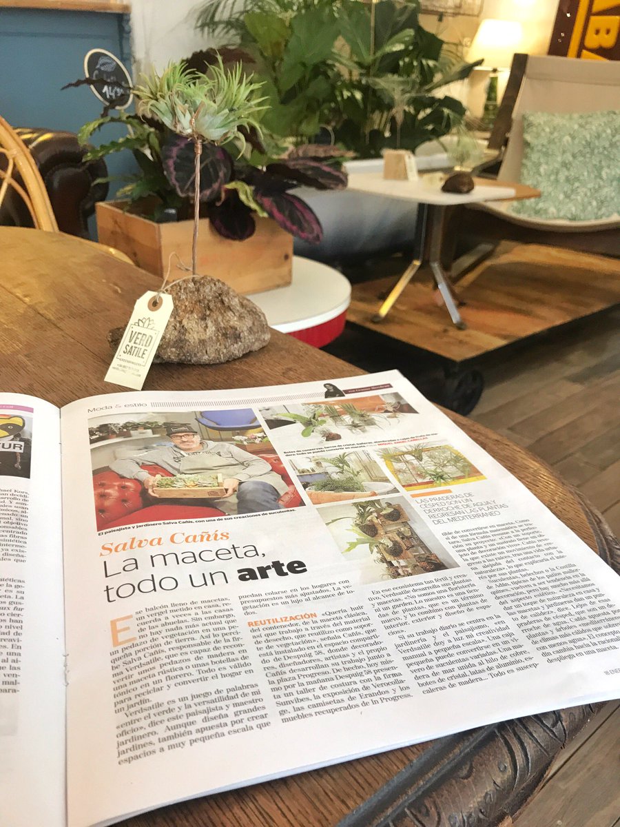 Scanyis's tweet photo. Avui al suplement Brisas del periòdic @UHmallorca i ho podreu veure en viu al C/ Despuig 58, de Sta Catalina, Ciutat. #mallorca #despuig58 #verdsatile https://t.co/oJYlsYEGPX