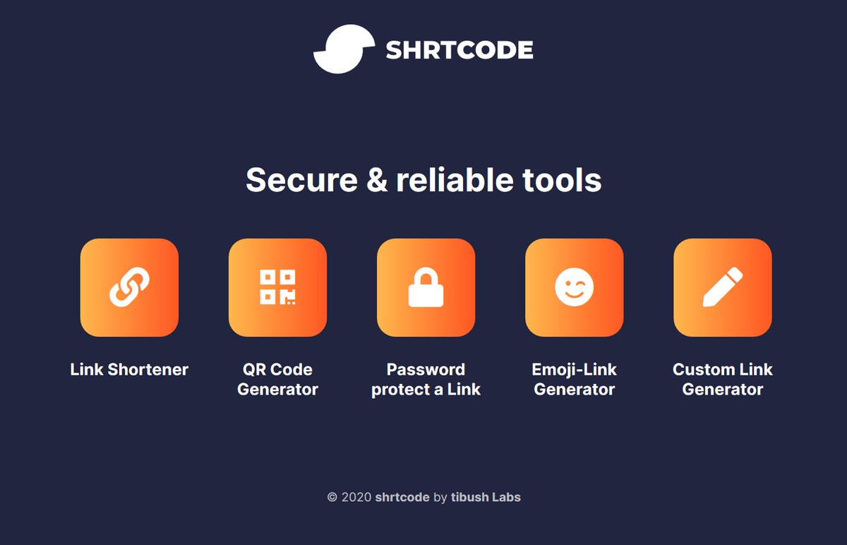 shrtcode - link shortener and more