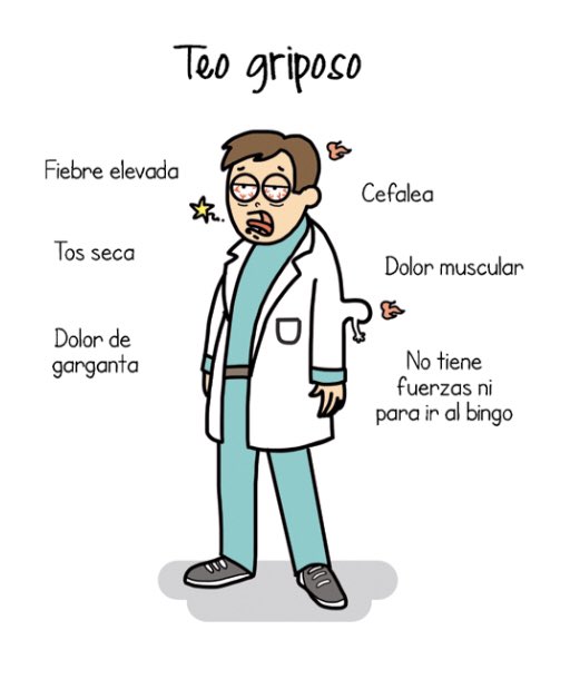 FernandoFabiani's tweet photo. Por si alguien sigue con dudas... Diferencias entre CATARRO y GRIPE. Ilustraciones de @p8ladas para #VengoDeUrgencias https://t.co/WsAiK2Yoma