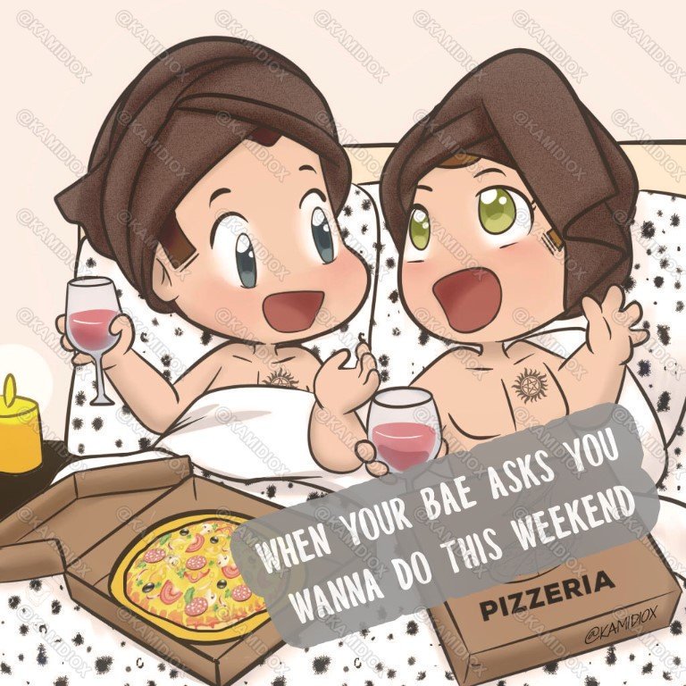 Happy #Saturday baes❤
..with only people &amp; things u l❤ve!! #J2 #SamnDean #OnlyLove #SaturdayVibes cred <a href="/Kamidiox/">Kamidiox 🇲🇽🔞❤️💙 NO DM'S</a>