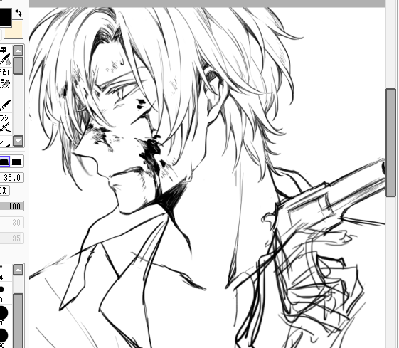 ざかざか描いてくの楽しすぎか～～～～～～～ 
