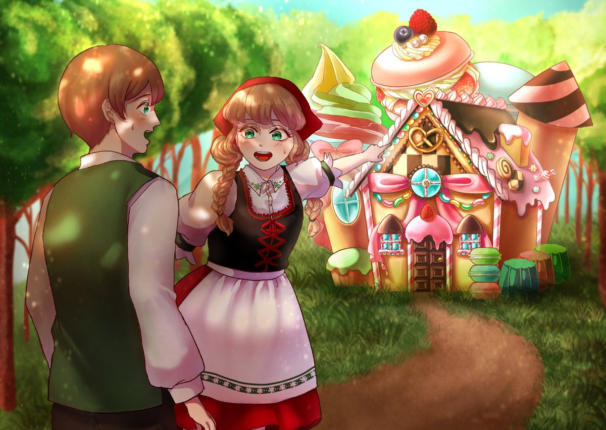 林エリカ 修了制作完成した お菓子の家頑張った ヘンゼルとグレーテル イラスト 童話 林エリカ 修了制作完成した お菓子の家頑張った ヘンゼルとグレーテル イラスト 童話