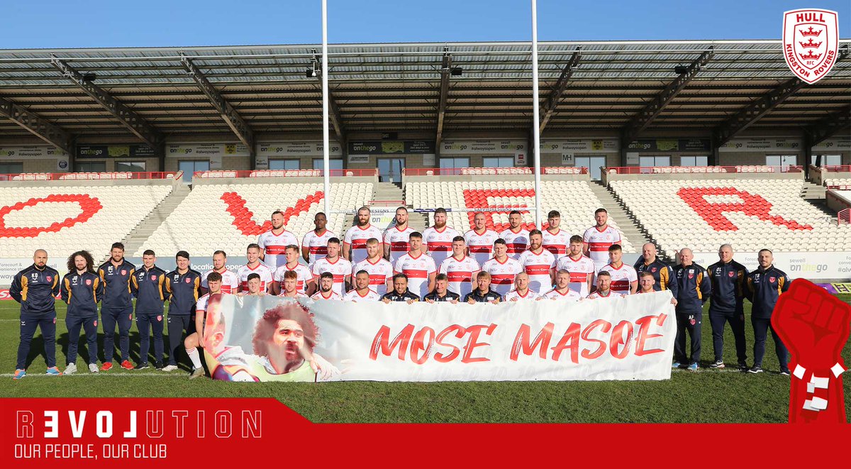 Hull KR (@hullkrofficial) on Twitter photo We couldn't do our 2020 team photo without our co-captain <a href="/MoseMasoe/">Mose Masoe</a>.
Donations still welcome: justgiving.com/fundraising/hu…
#RoversRevolution✊ We couldn't do our 2020 team photo without our co-captain <a href="/MoseMasoe/">Mose Masoe</a>.
Donations still welcome: justgiving.com/fundraising/hu…
#RoversRevolution✊