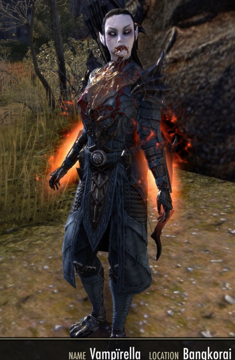 EsoImagin's tweet photo. A Vampire title would be awesome with the upcoming #DarkHeartOfSkyrim on @TESOnline 
What title would you like? What would you name it? Here’s some I’d like - Blood Drinker, Vain Drainer, Death Bringer, Cold Blooded, Nights Mist. #eso #TheElderScrollsOnline #ESOSkyrim #ESOVampire https://t.co/AFotumSQsH