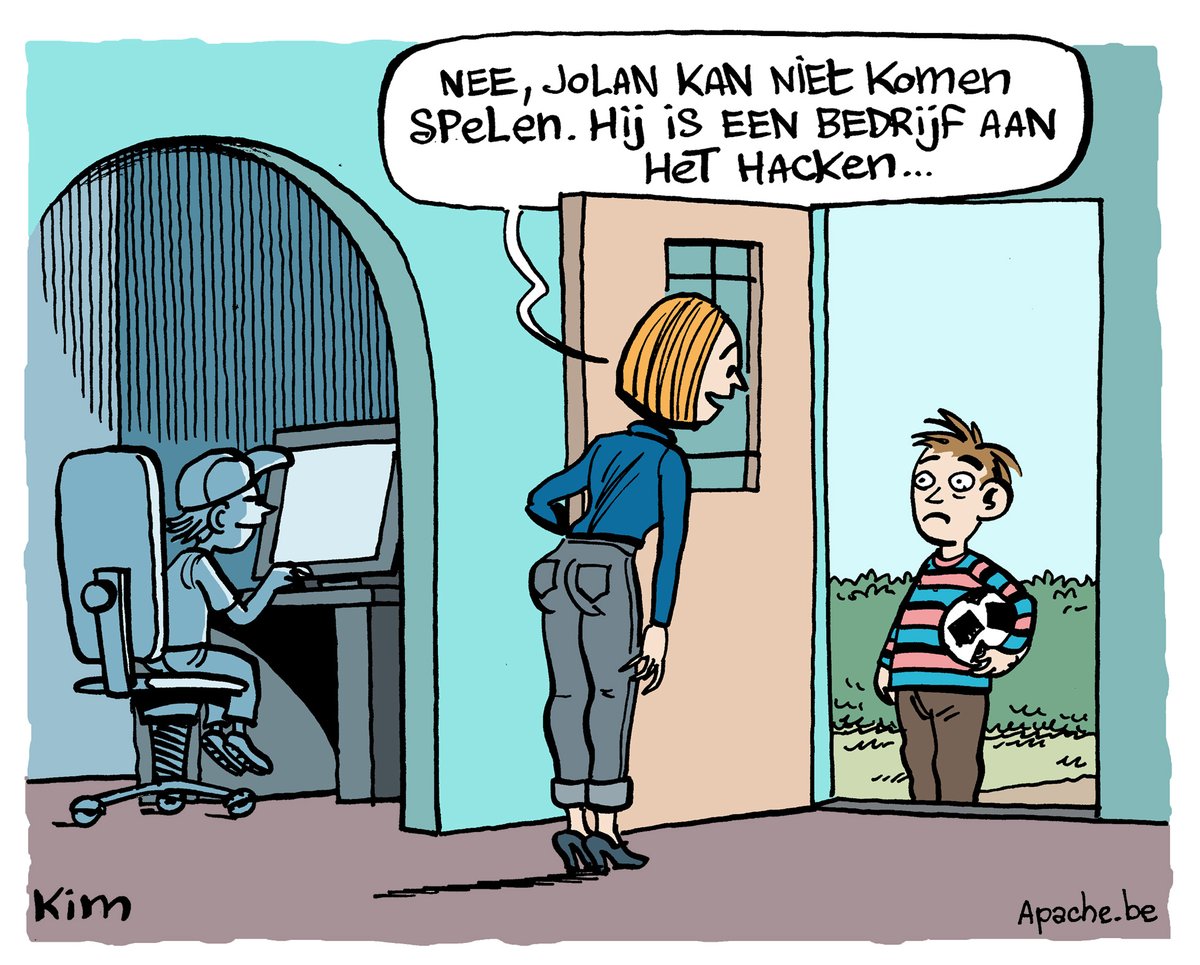 kim_duchateau's tweet photo. #cartoon #apache_be #Hacking #Companies https://t.co/T2hfxJGSLN