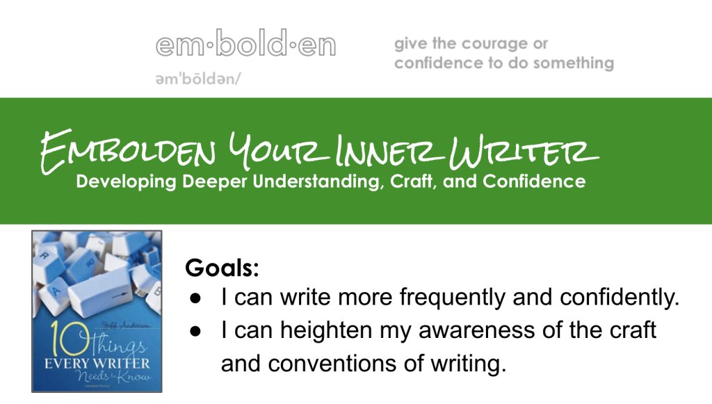 jgough's tweet photo. Overview of #EmboldenYourInnerWriter with @JosephPMarshall @MarshaMac74 @JGough #TrinityLearns https://t.co/0OcnExw4gl https://t.co/QRw04ajHeL