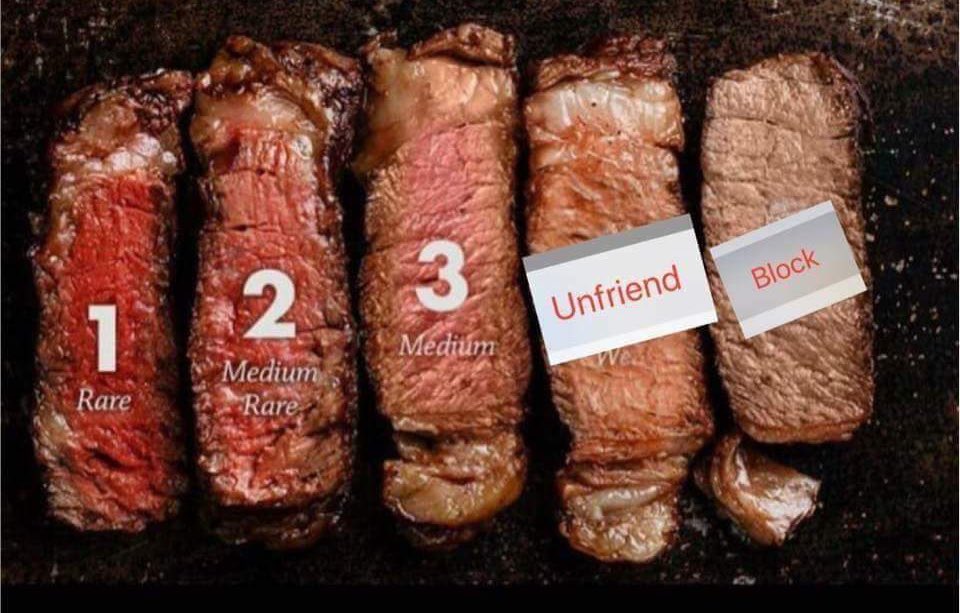 CauseWereGuys's tweet photo. How do you like your steak? https://t.co/y9hlXI2RGb