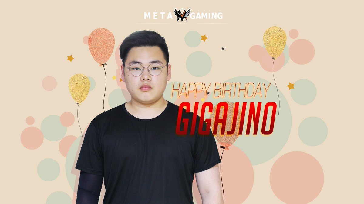 TheMetaGaming's tweet image. 안녕하세요. #MetaGaming 입니다.

오늘은 #Apex 팀 #GIGAJINO 선수의 생일입니다. 프로 데뷔 후 팀에서 맞는 첫 생일이 선수에게 좋은 기억으로 남길 바라며, GIGAJINO 선수의 생일을 진심으로 축하합니다🥳

Happy Birthday, @GIGAJINO ! Wishing you have a wonderful day💕

#Happy_GIGAJINO_Day