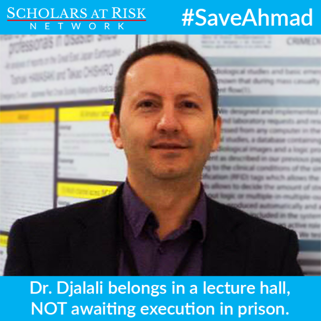 Maq-M Ahsan Qureshi (@mahsan_maq) on Twitter photo #IRAN #AhmadRezaDjalali belongs in a lecture hall, NOT awaiting execution in prison. Y.E <a href="/khamenei_ir/">Khamenei.ir</a> <a href="/HassanRouhani/">Hassan Rouhani</a> @Jzarif We demand his immediate and unconditional release #FreeAhmadReza #FreeDajalali #SaveAhmadReza <a href="/ScholarsAtRisk/">Scholars At Risk</a> #IRAN #AhmadRezaDjalali belongs in a lecture hall, NOT awaiting execution in prison. Y.E <a href="/khamenei_ir/">Khamenei.ir</a> <a href="/HassanRouhani/">Hassan Rouhani</a> @Jzarif We demand his immediate and unconditional release #FreeAhmadReza #FreeDajalali #SaveAhmadReza <a href="/ScholarsAtRisk/">Scholars At Risk</a>