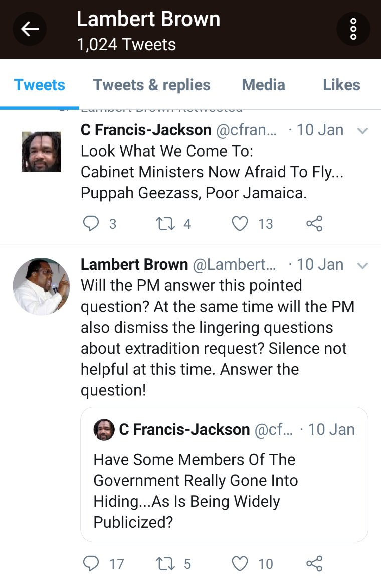 mjertweets's tweet photo. There is a clear pattern in the @JamaicaPNP for telling one lie after the other. 1st it was #BushingScandal2.0 by #Desparado @DrPeterPhillips, then it was #extraditionrequest by @LambertBrownJa now @DrShaneAlexis is claiming the work of @DrNormanDunn as a #PNPPipelineProject https://t.co/k042eOL9MN