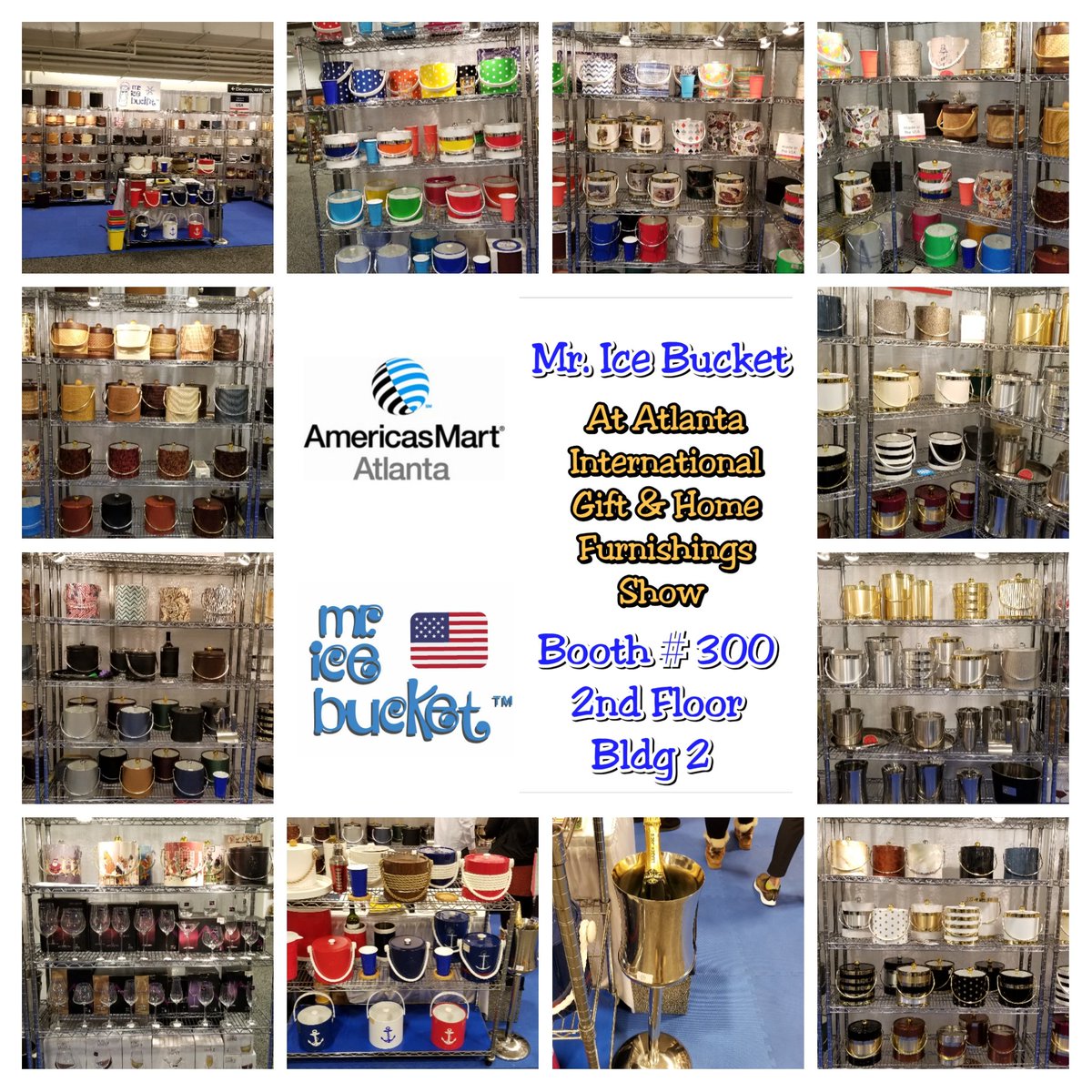 mricebucket's tweet photo. ATLANTA
DAY 4 OF 
The Atlanta International
Gift &amp; Home Furnishings Show
@AmericasMartATL
DOORS OPEN NOW
There Until Sun 2 pm 
Bldg 2
2nd Floor
BOOTH # 300
Time to stock up on all your
Barware and Party needs!
https://t.co/Lv3F1LRKi4 
#ATLMKT #AtlantaGiftShow
#IceBucket #Barware https://t.co/k4EsjArE2Q