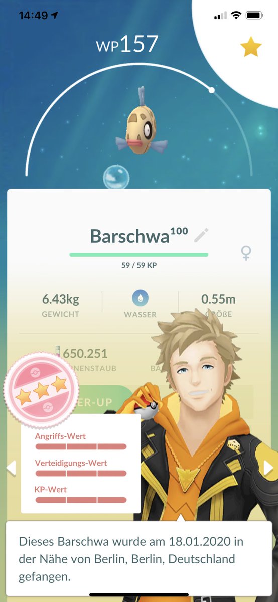 EntonBerlin's tweet photo. My second #hundo #Barschwa 💯 #Pokemon #PokemonGO #PoGO https://t.co/HPhNNNb9Ww