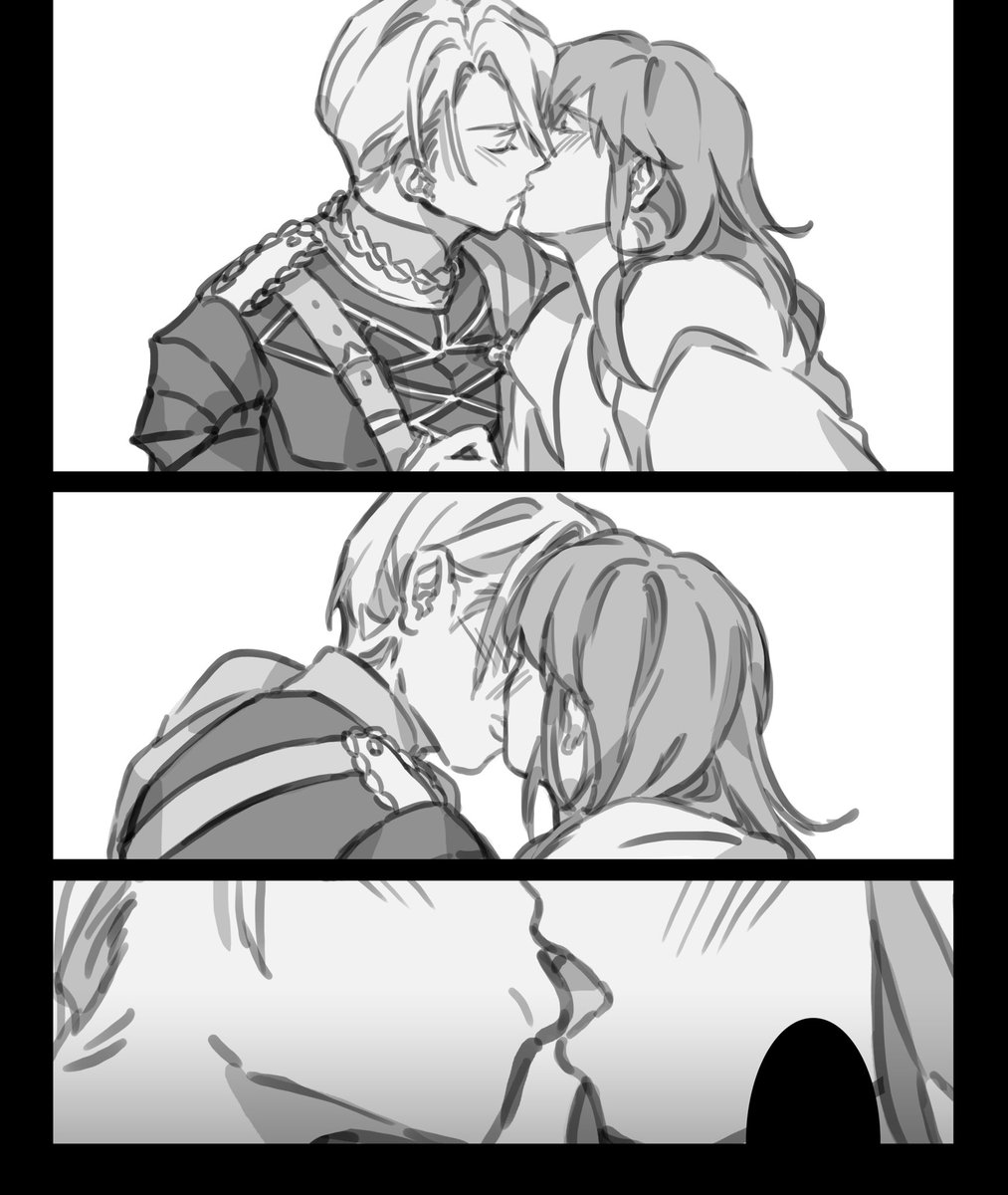 honestly these are my favorite panels from my Dimileth doujinshi for #Comifuro14 ? #Dimileth #DimitriAlexandreBlaiddyd #BylethEisner #FE3H #FireEmblemThreeHouses 