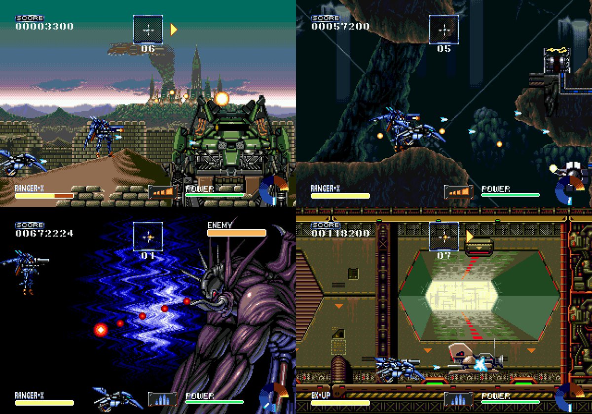 retro game geeks on twitter sega saturday ranger x in 1993 sega mega drive genesis pilots jumped into their exoskeleton s and began their mission to defeat invading rahuna forces a brilliant action shooter 1993 sega mega drive