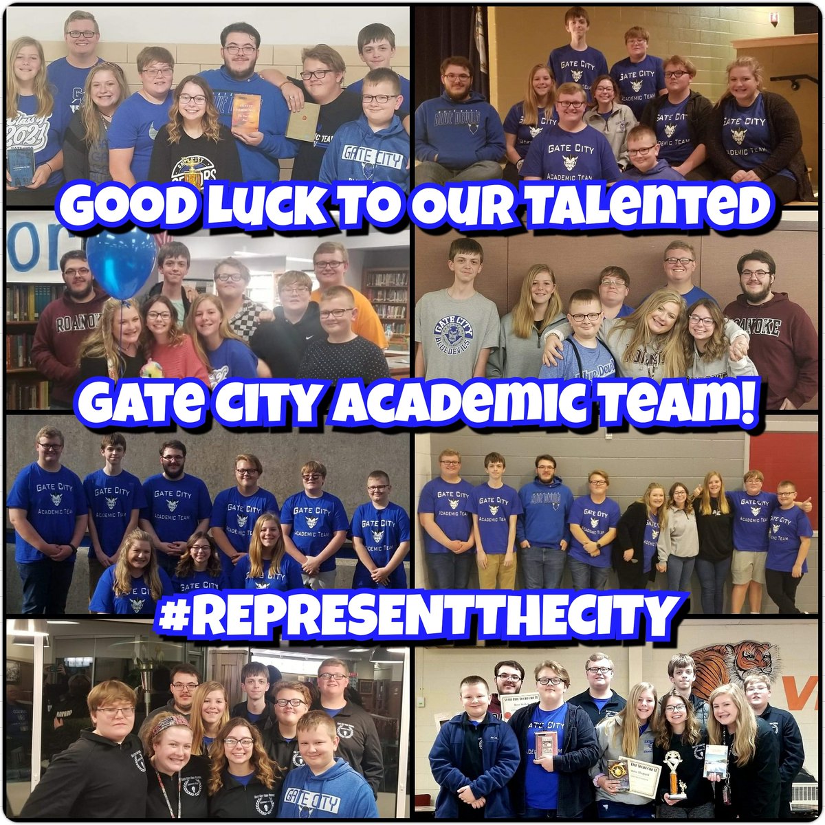 gcfbprepostgame's tweet image. Good luck to our Gate City Academic Team as they participate and host the Mountain 7 District Scholastic Bowl Tournament today! GO BIG BLUE! #REPRESENTTHECITY