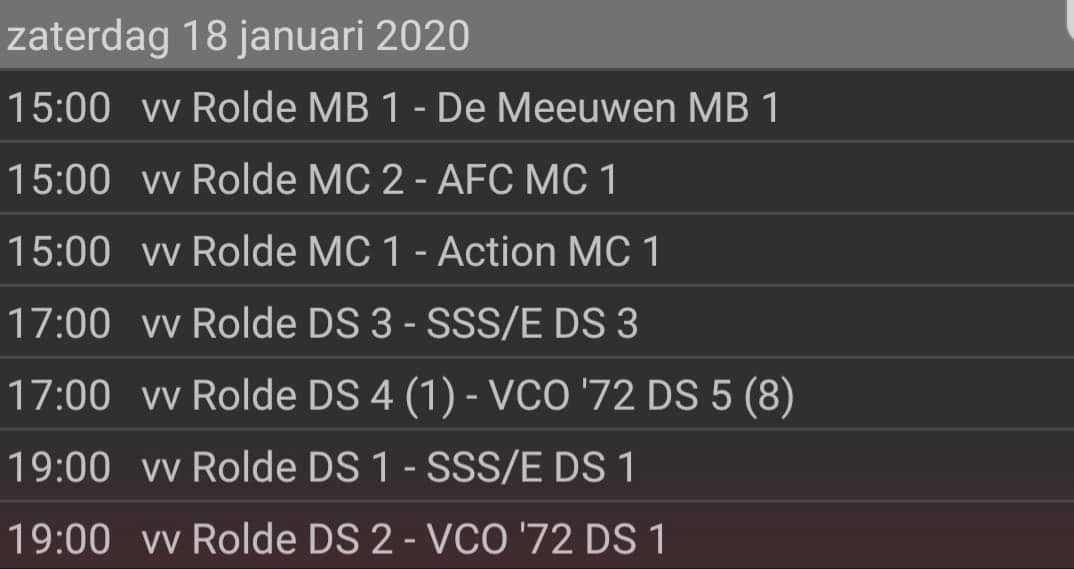 #Matchday #rolde #deboerhoorn