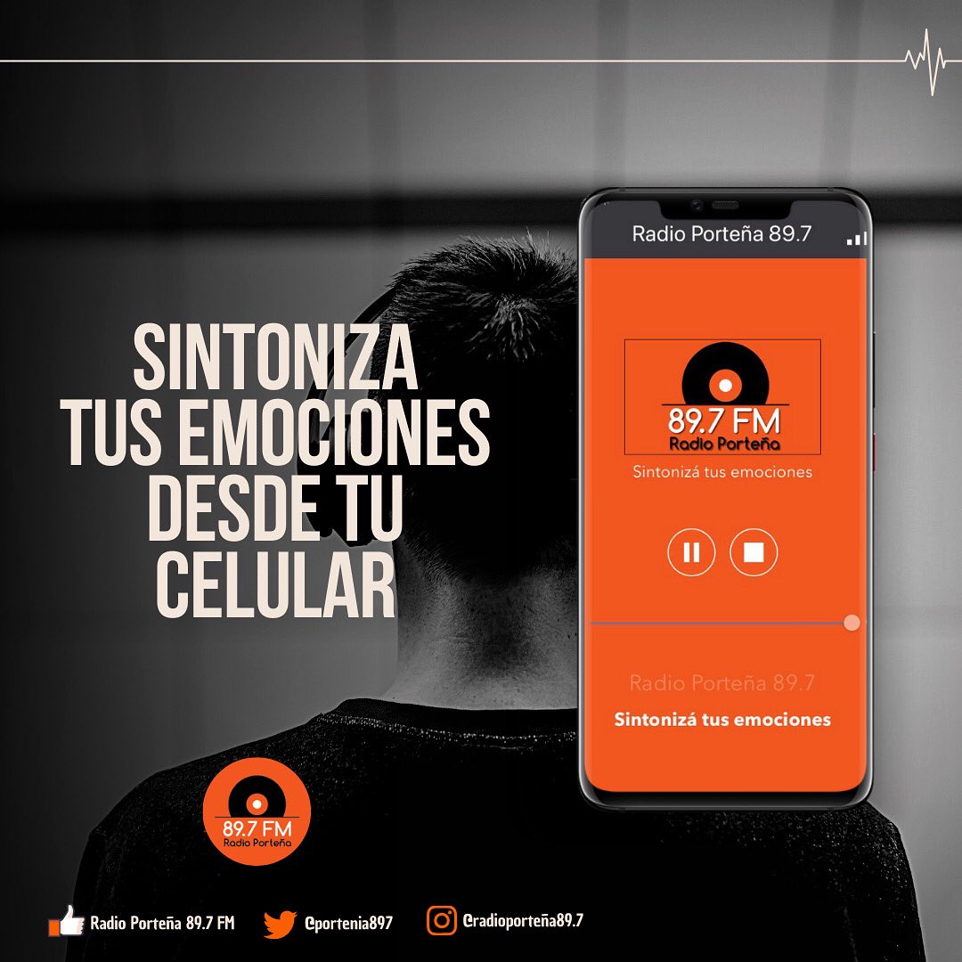 Escucha Porteña desde cualquier lugar!
Descárgate la app desde el PlayStore/AppStore y sintoniza tus emociones las 24 hs 🎶
