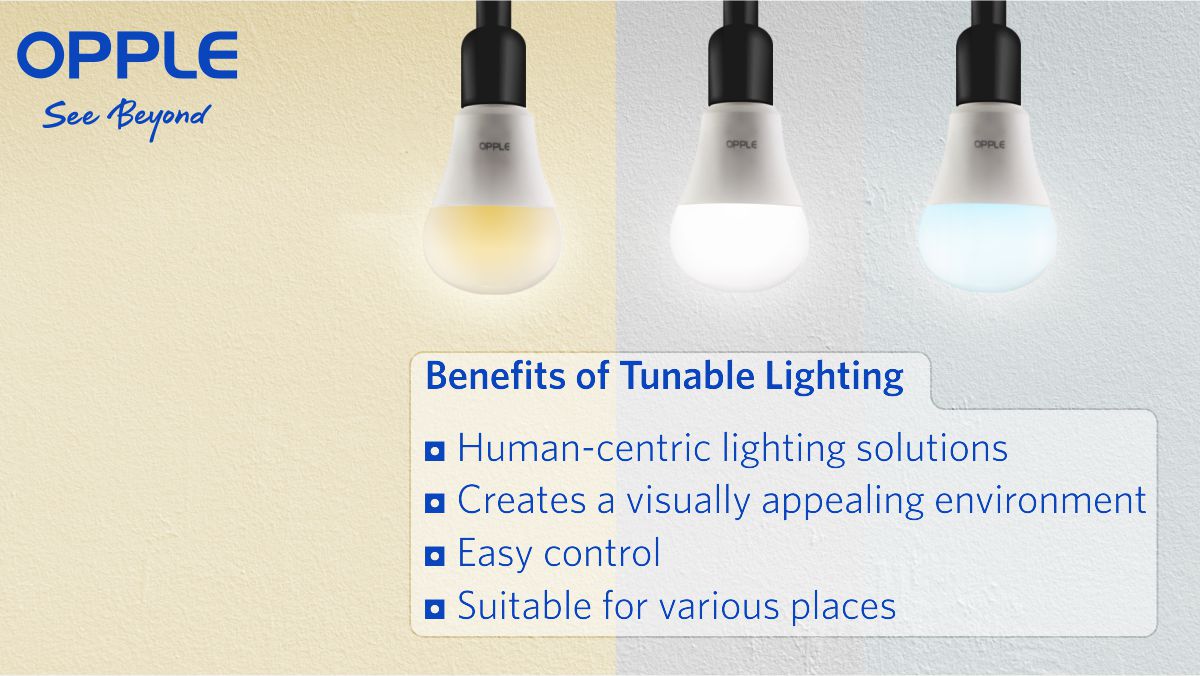Oppleindia's tweet photo. Tunable lighting offers the ability to change the color temperature and has multiple benefits. To avail it you can switch to OPPLE Sensor, Dimmable Bulb. It offers auto turn on and turns off with three different colors and easy controls.
#TunableLight #DimmableBulb #SensorBulb https://t.co/RAlEWMPUJE