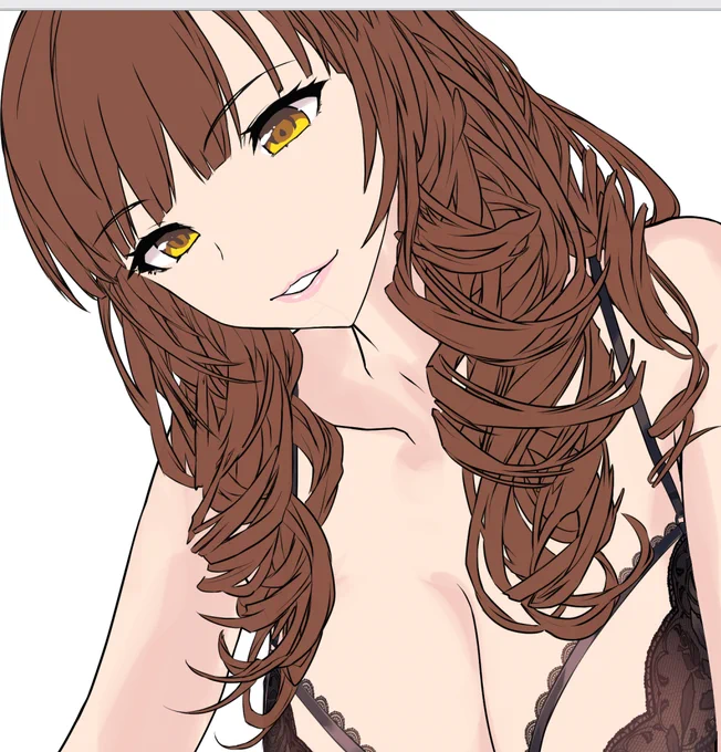 2枚同時に塗り放置で描いていってる。
とりあえず髪の毛描けたから寝よう。
おやすみなさい……
明日はトレジャーに遊びに行きます。 