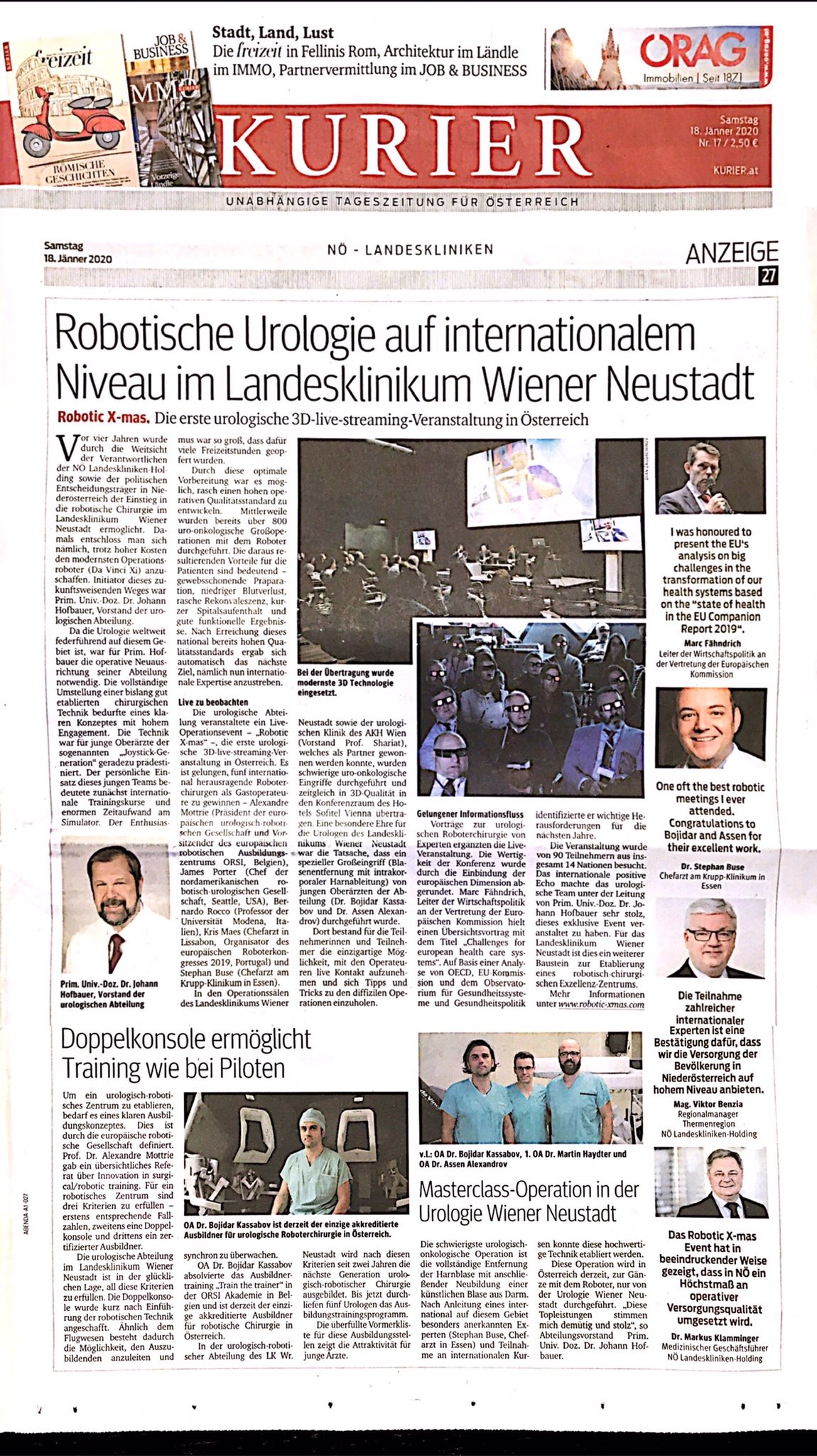 Assen Alexandrov Md Another Appreciation For Our Hard Work Published In Kurierat Urology Roboticsurgery Livesurgery Urobotik Bladdercancer Roboticxmas Davinci Medicine Roboticxmas Bojikassabov Kurier T Co Bnestrrqbe