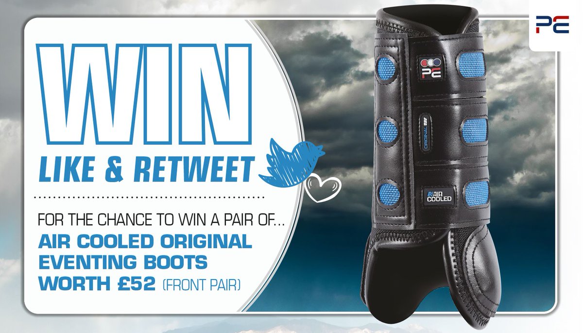 ❗️WIN A PAIR OF AIR COOLED ORIGINAL EVENTING BOOTS❗️ 

Enter our January competition to be in with a chance of winning a pair of Air Cooled Original Eventing Boots worth £52 😍 

To enter: 

🔹 LIKE this post
🔹 RETWEET this post
🔹 TAG your friends 

Good luck 🍀 

#WIN