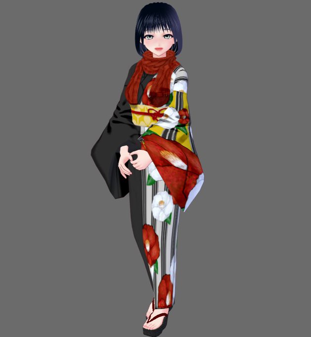 自作浴衣のtwitterイラスト検索結果