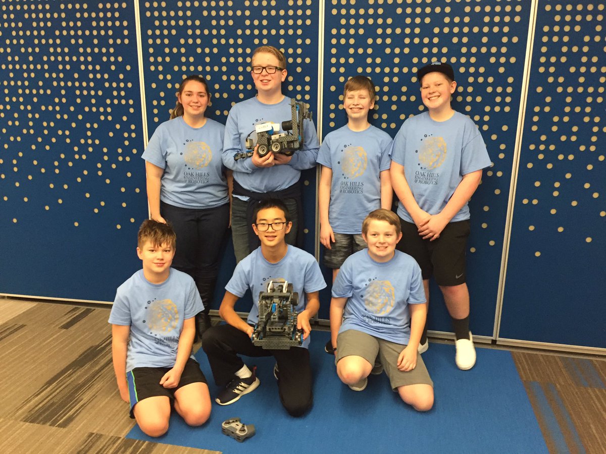 Oak Hills Robo kids are ready for the USTEM tournament in Houston! Good luck! <a href="/oakhillslions/">The Lions Den</a> <a href="/oakhillslions/">The Lions Den</a> #LionsMoveForward