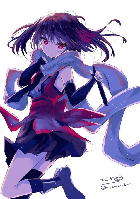 「ハイクを詠め、シンカイセイカン=サン。な～んてね!」深夜のテンションで忍殺ごっこ川内
#艦これ版深夜の真剣お絵描き60分一本勝負
#艦これ版真剣お絵描き60分一本勝負_20200118 